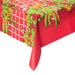 54" X 90" PVC XMAS Table Cloth - Bow (Checked) 5056150211945 only5pounds-com