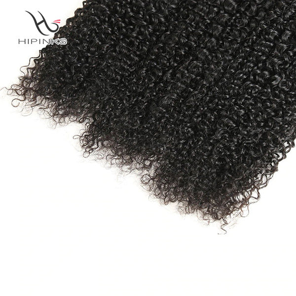 4 Weave Bundles Weft Jerry Curly Hair Natural Color 100 Human Virgin