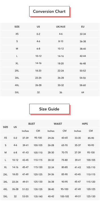 Solid Button Detail Ribbed High Neck Sweater conversion chart & size guide