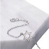 Women's Dainty Star of David Anklet - 8.5 to 10.5"-Wild Time Fashion