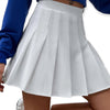 Core White High Waist Pleated Mini Skirt - Medium - Wild Time Fashion
