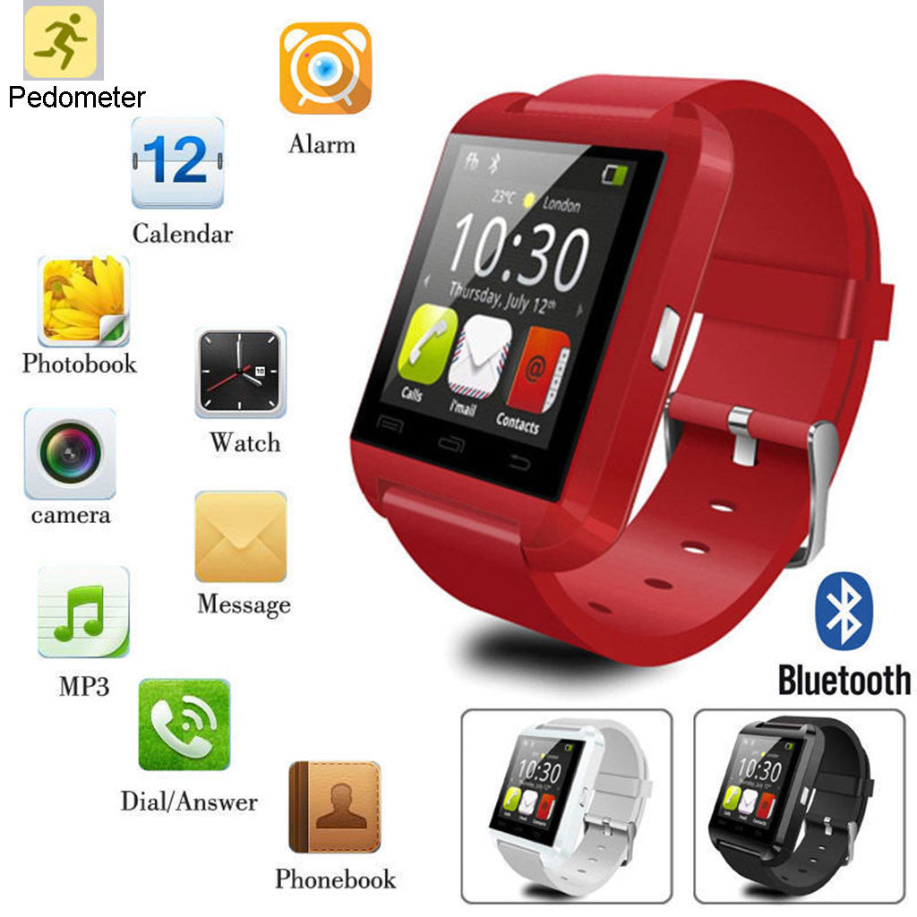 bluetooth smart wrist watch smartphone for mobiles android and iphone