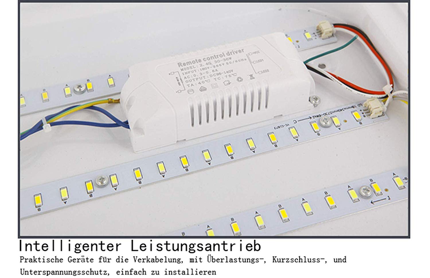 Hengda 12W Weiß/Warmweiß/Dimmbar LED Deckenleuchte