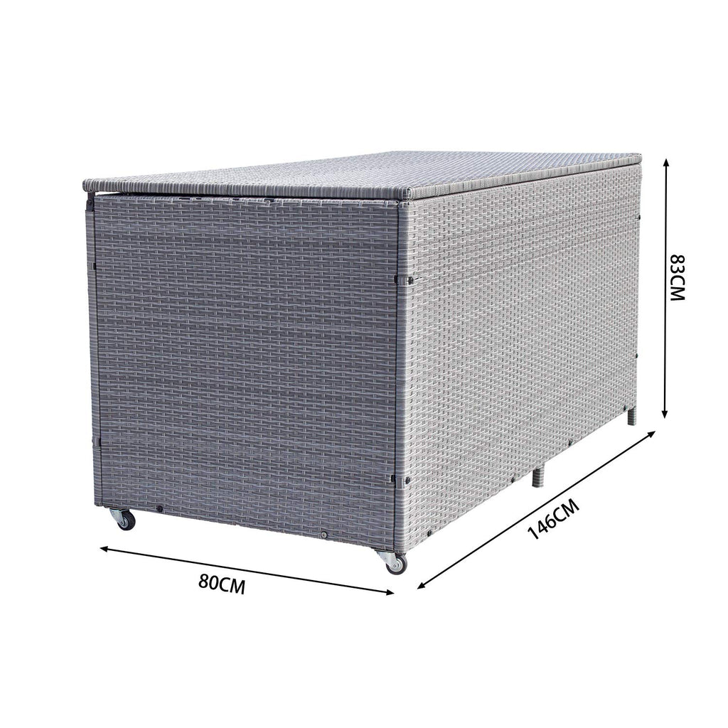 Online Shop Wolketon Xxl 146cm 950l Grau Garten Kissenbox