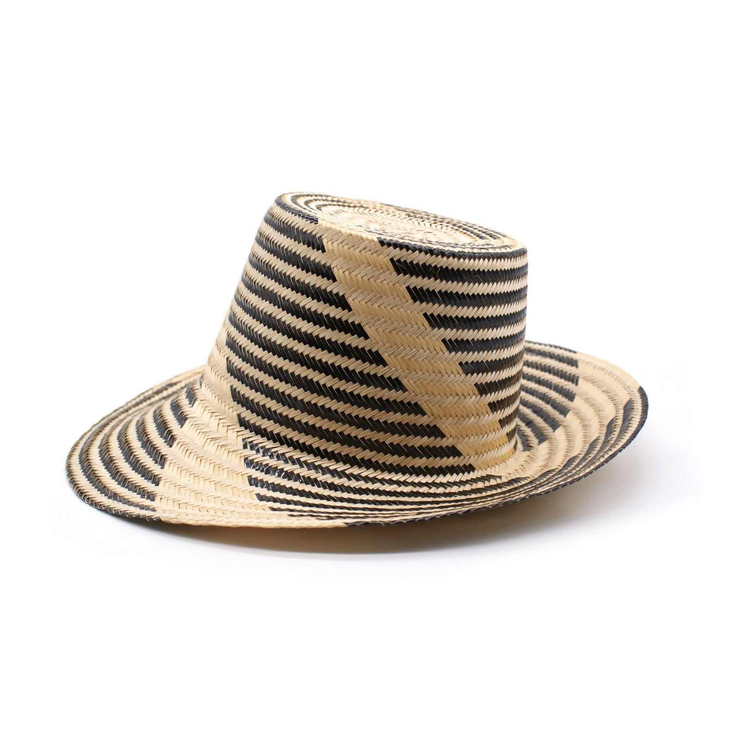 straw short brim hat