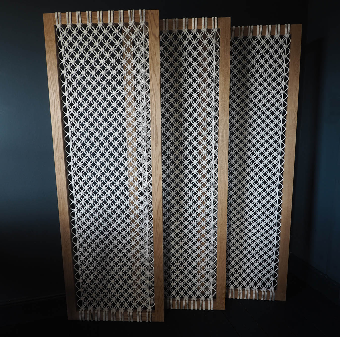 Macrame Room Divider Frames Bespoke Macrame Dividers