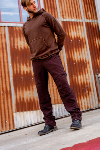 Fleece Porous Hoodie - Brown
