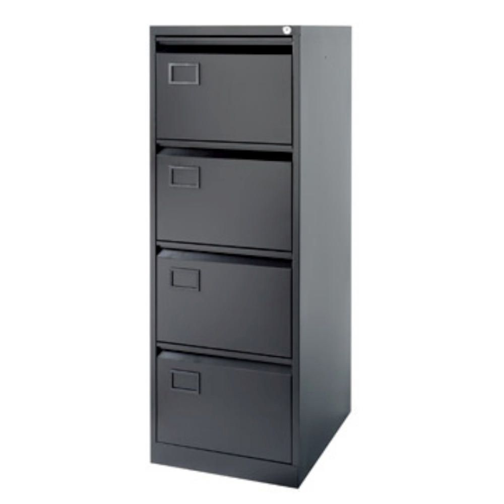 Bisley 4 Drawer Foolscap Filing Cabinet Aoc4 Black Princegb