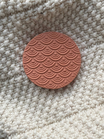 Gentle waves terracotta essential oil diffuser disk