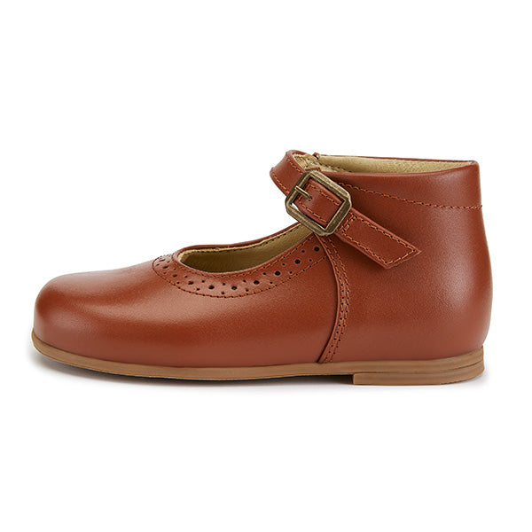 Dolly Velcro Mary Jane Shoe Cognac Young London