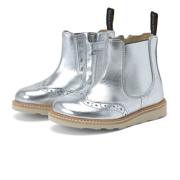 Francis Boot Silver Leather - Young Soles London