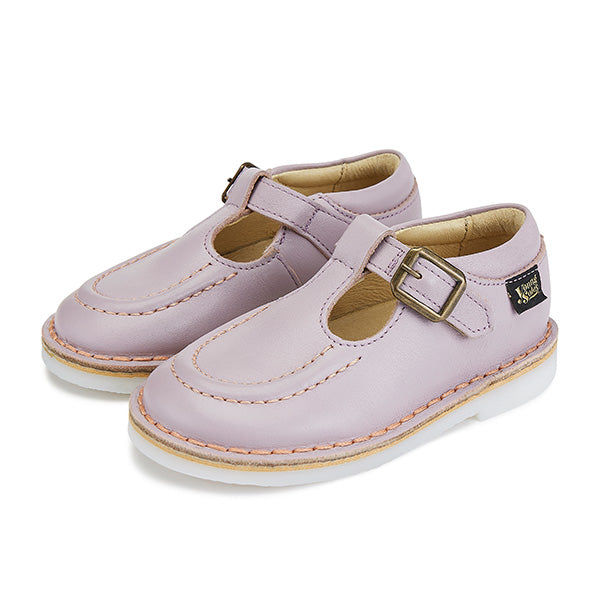 Velcro Shoe Lilac Leather Young London