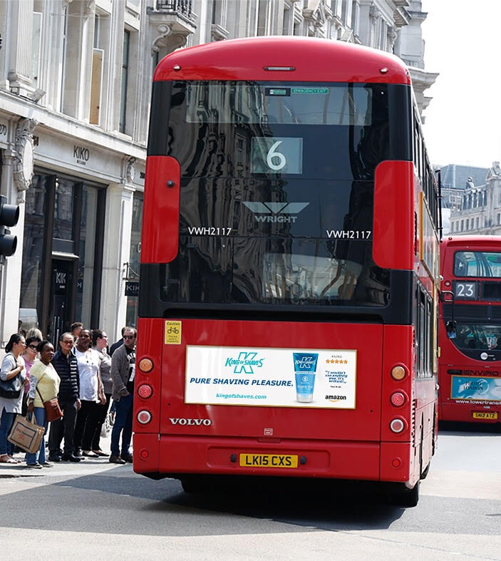 King of Shaves London Bus Advertisement