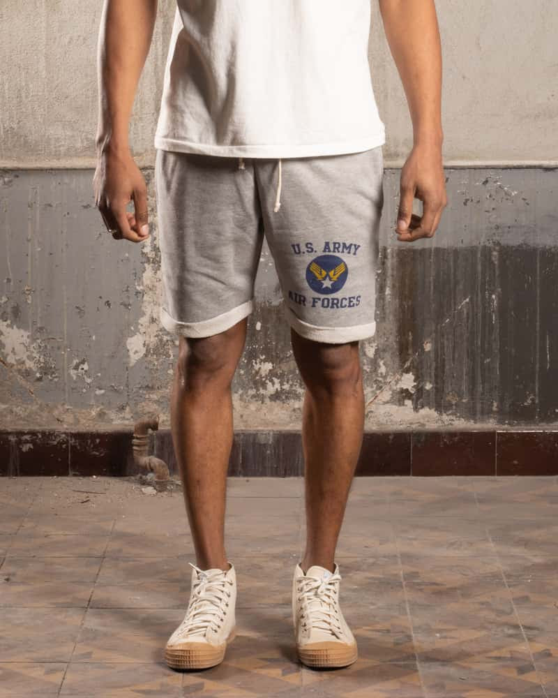 Grey US Army Air Force Cotton Shorts 
