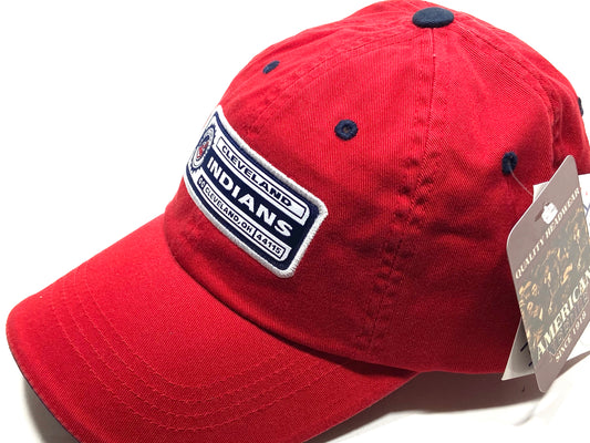 Cleveland Indians MLB Vintage Structured Dark Blue Stache Wahoo Hat –  Jeff's Vintage Treasure