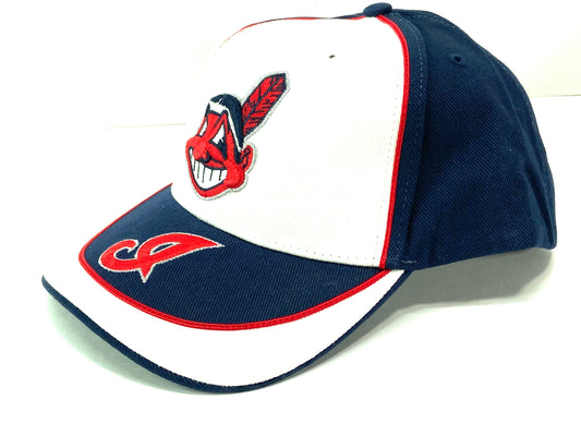 Cleveland Indians MLB Vintage Structured Dark Blue Stache Wahoo
