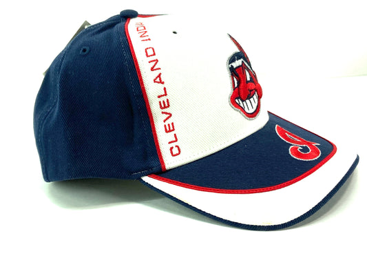 Cleveland Indians MLB Vintage Structured Dark Blue Stache Wahoo Hat –  Jeff's Vintage Treasure