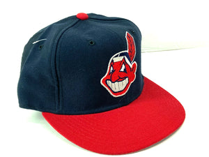 Cleveland Indians Vintage MLB Fitted 100% Wool Ball Cap By New Era