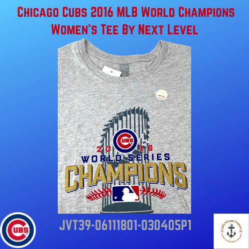 Chicago Cubs 2016 World Series Champions Red & Blue Striped Ugly Sweater