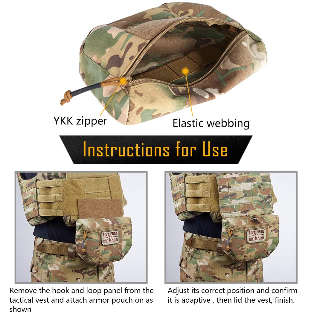 Tactical Dump Drop Pouch UtilityTool Bag for JPC CPC AVS Tactical Vest ...