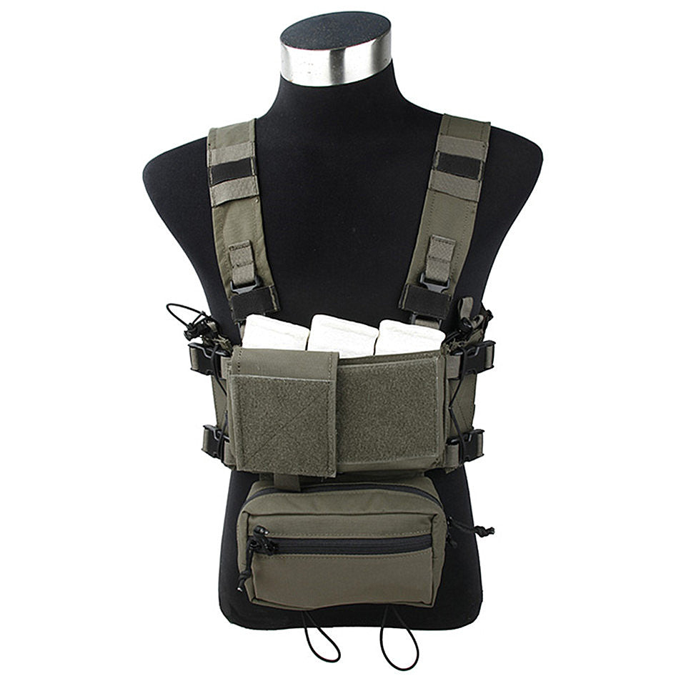 TMC Cordura Coyote Brown Micro Chest Rig Low Profile Mini Tactical ...