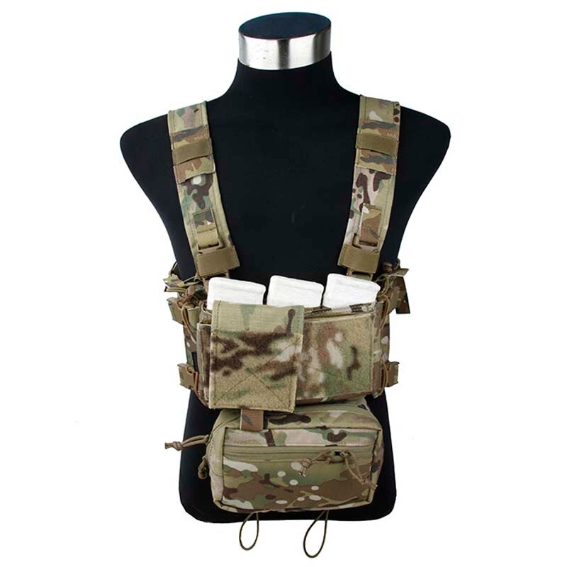 TMC Lightweight Multicam Tactical Vest SS Modular Chest Rig Set Chest ...