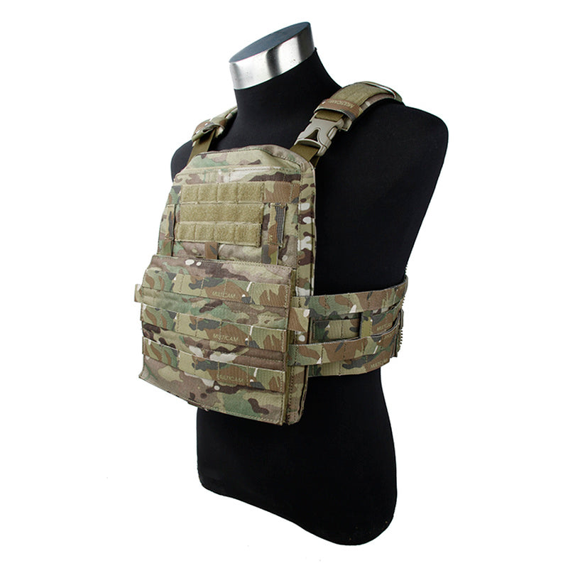 TMC Adaptive Vest 19 Ver Zipper Panel AOR1 Tactical Vest Military Molle ...