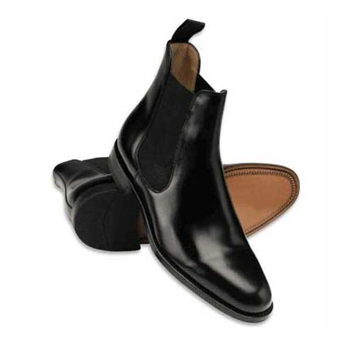 mens black leather casual boots