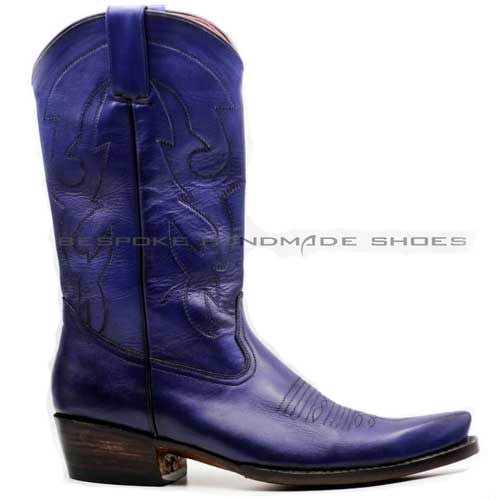 mens purple cowboy boots