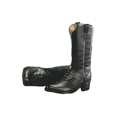 black mexican cowboy boots