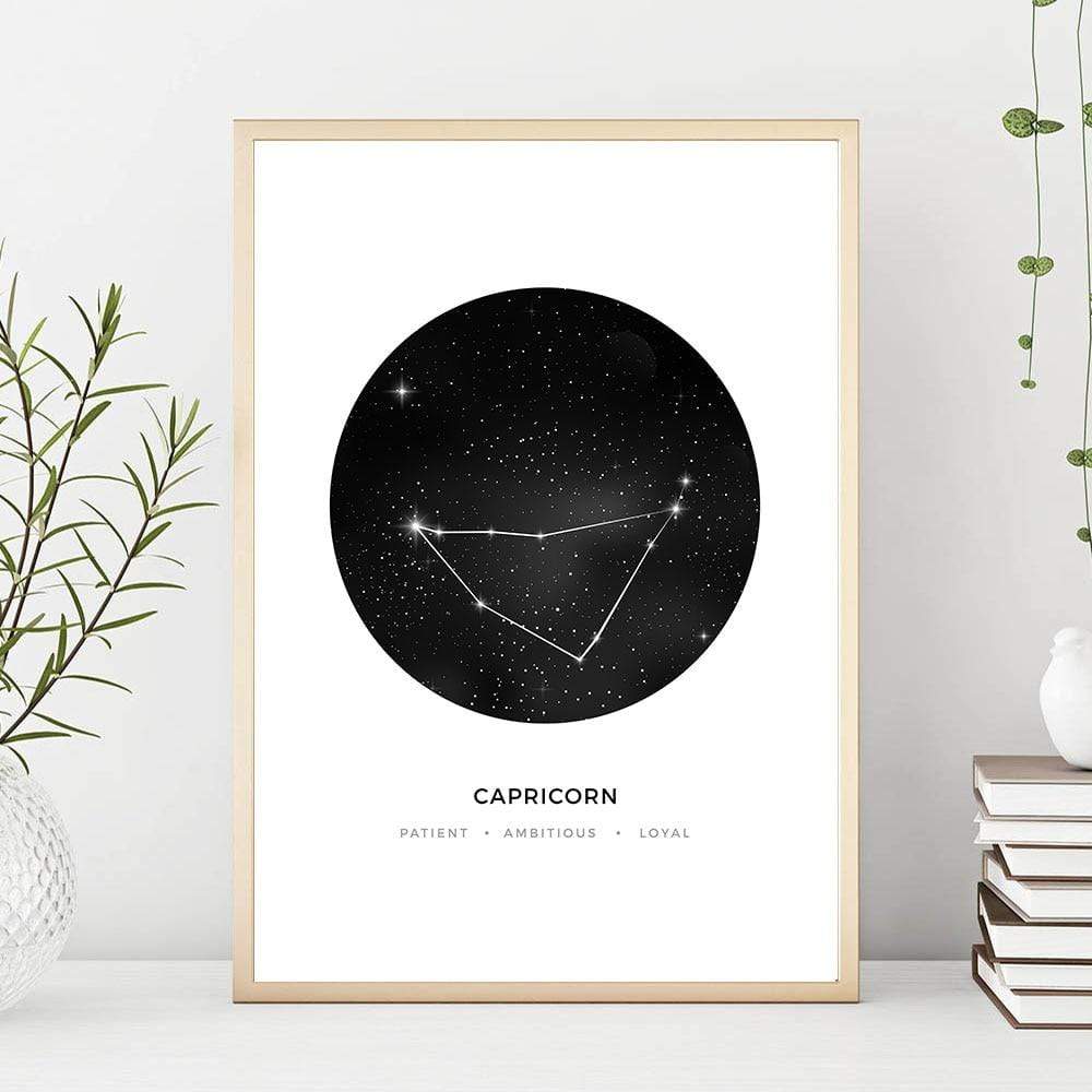 Capricorn Constellation Zodiac Astrology Canvas Wall Art Find A Canvas