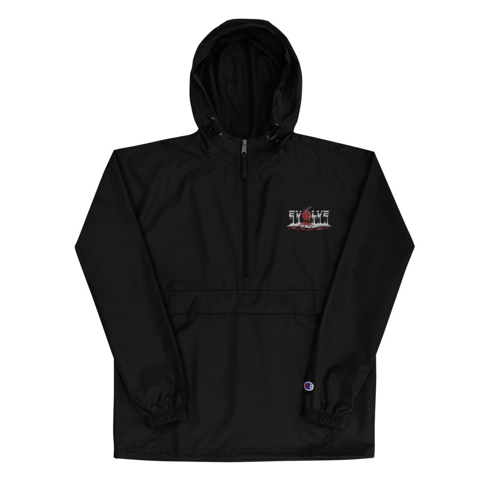 champion drip logo hoodie