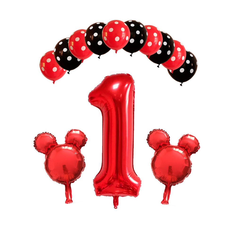 Set De Cumpleanos 1 Ano Mickey Mouse Opsekio