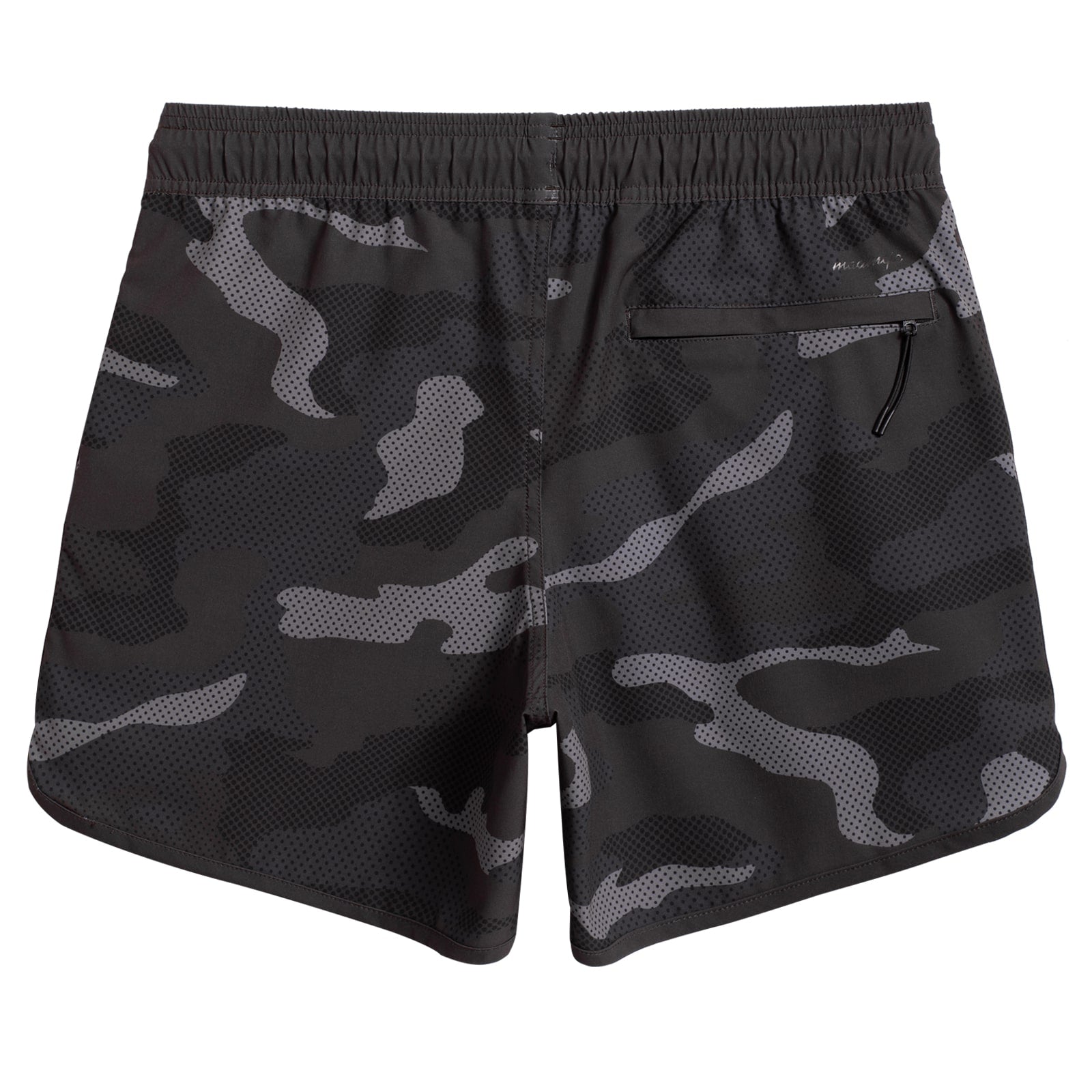 5.5 Inch Inseam Stretch Camo Printed Athletic Gym Shorts