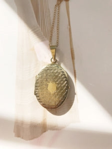 Antique 835 silver gold vermeil locket