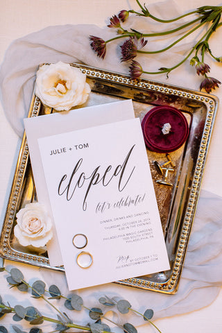 Philadelphia wedding invitations calligraphy 