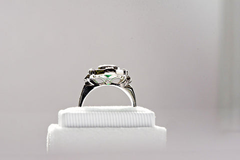 leaf filigree custom ring made in Philadelphia 