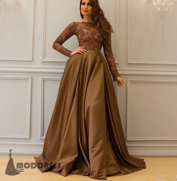 long sleeve long dress formal