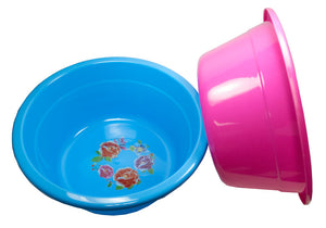 round plastic toy tubs