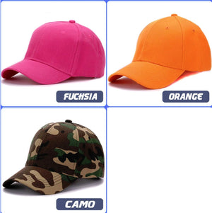 Solid Colors Blank Baseball Caps Wholesale