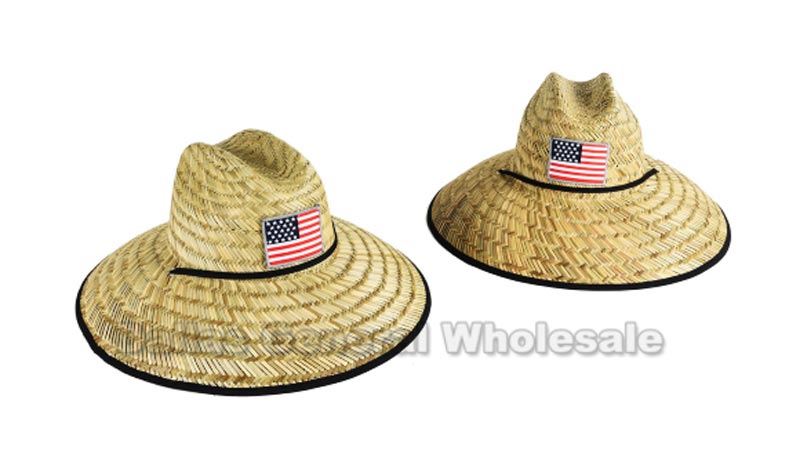 Adults Large Brim Straw Hats Wholesale