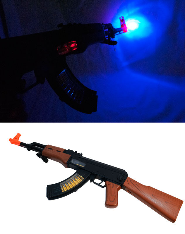  LilPals' 27 Inch AK-47 Toy Machine Gun Rifle – with Dazzling  Light, Amazing Sound & Unique Action : Toys & Games