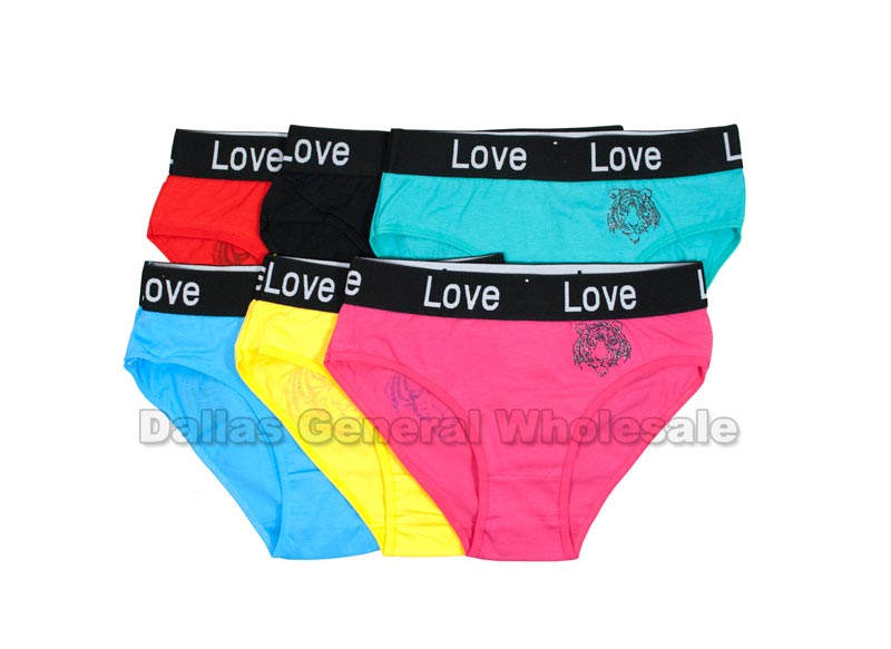 Ladies Solid Color Bikini Panties Wholesale