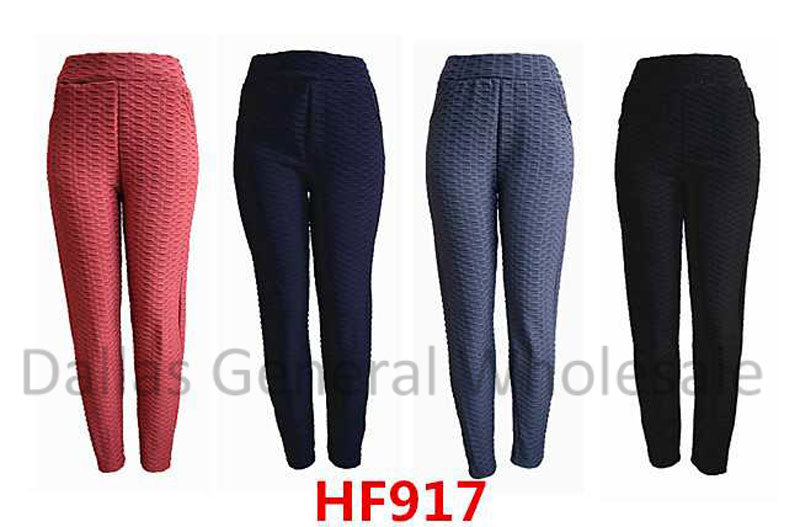 Girls Fur Lining Studded Leggings Wholesale