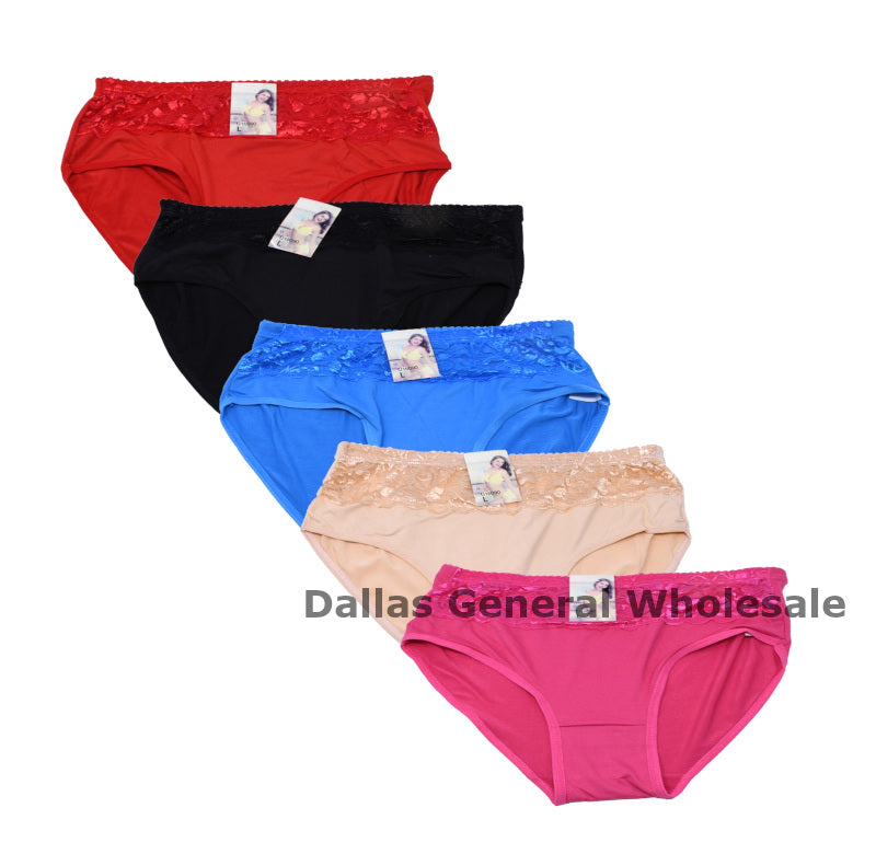 Ladies Solid Color Bikini Panties Wholesale