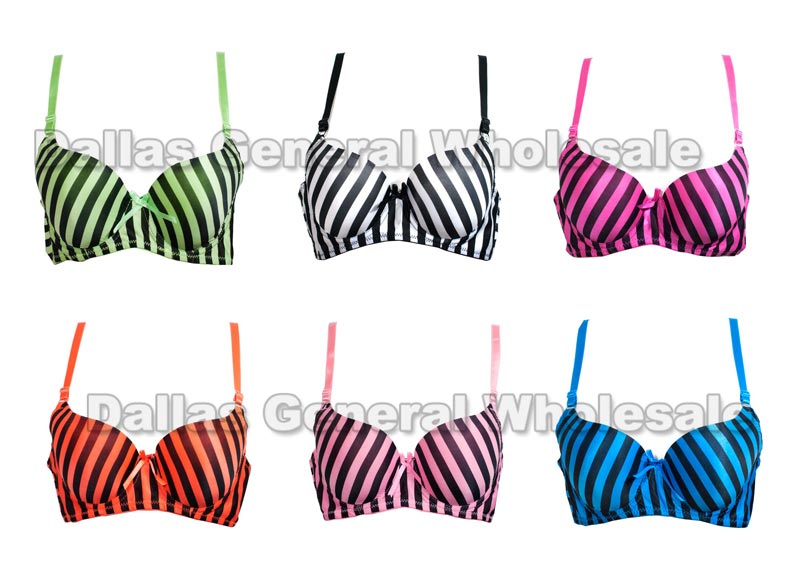 Full Cup Stripes Seamless Bras Wholesale