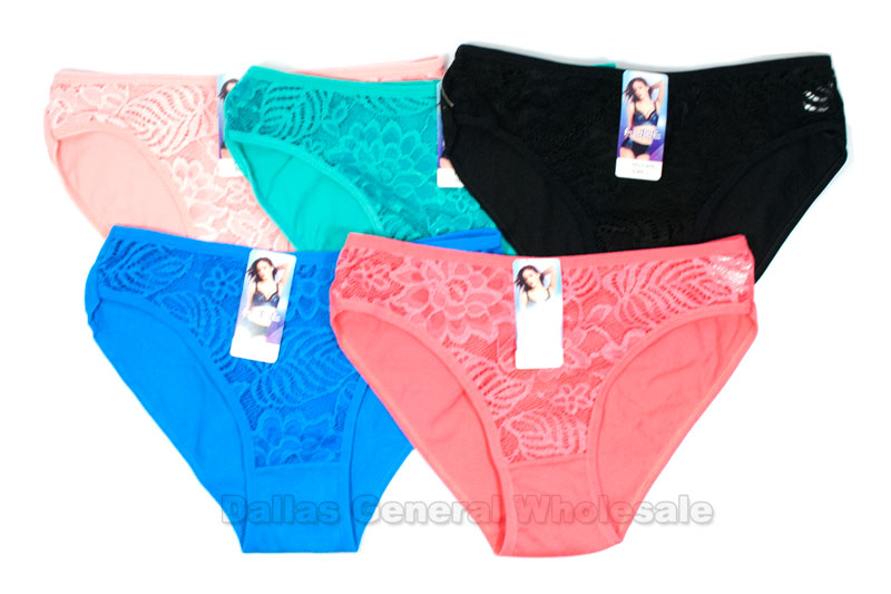 Ladies Casual Solid Color Cheeky Panties Wholesale