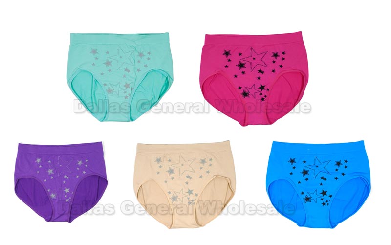 Women's Cotton Strip Underwear - Dallas General Wholesale