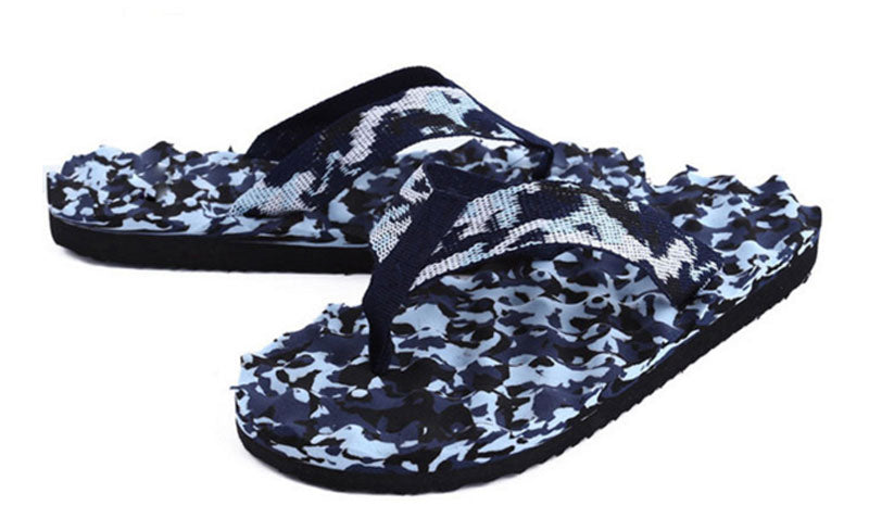 Men Camouflage Massage Flip Flops 