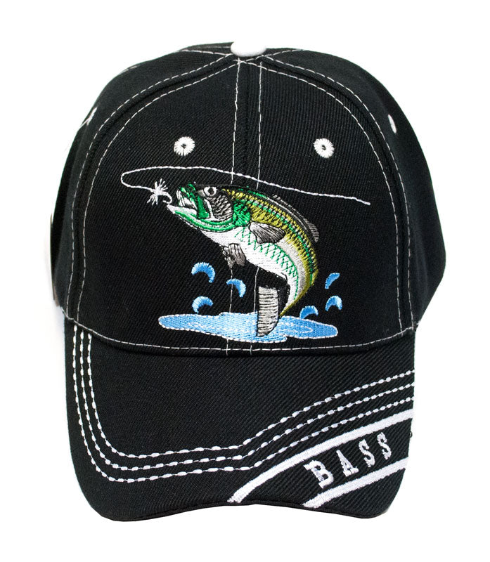 "Bass Fishing" Casual Baseball Caps Wholesale